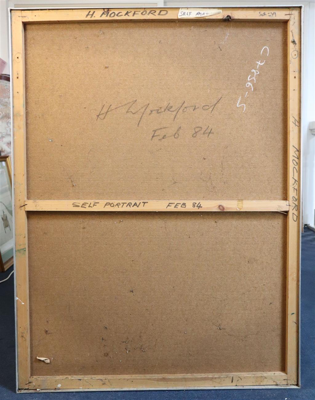 § Harold Mockford (1932-) Self portrait, February 84 47.5 x 35.5in.